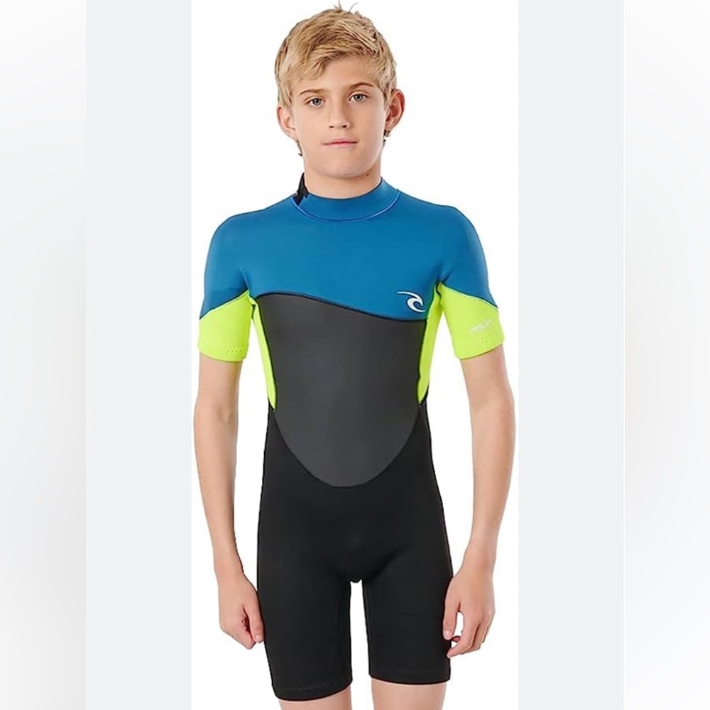 Rip Curl Wetsuit Junior Boys Omega 1.5mm Back Zip Spring Shorty Springsuit 14